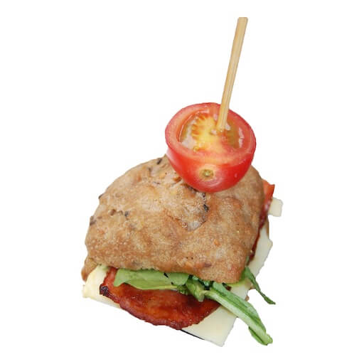 Mini Sandwich - Bacon, Cheese, Rocket/Arugula Bacon, Cheese, Arugula Sandwich - SYB